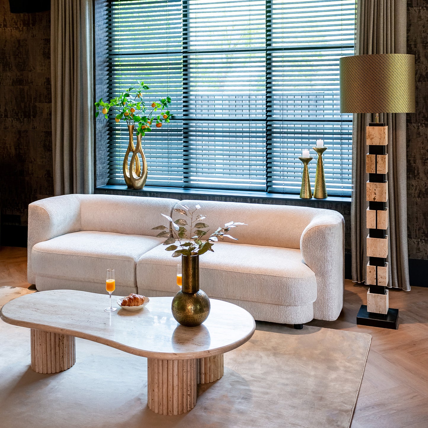 Bank Davina | Wit Stof