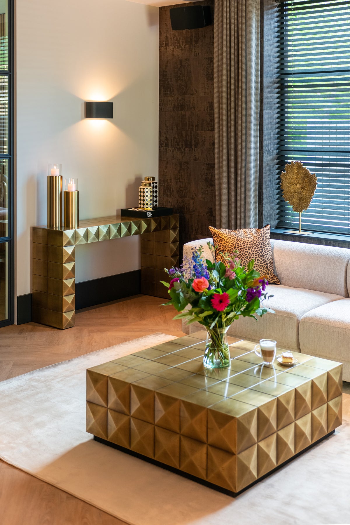Salontafel Collada brushed gold