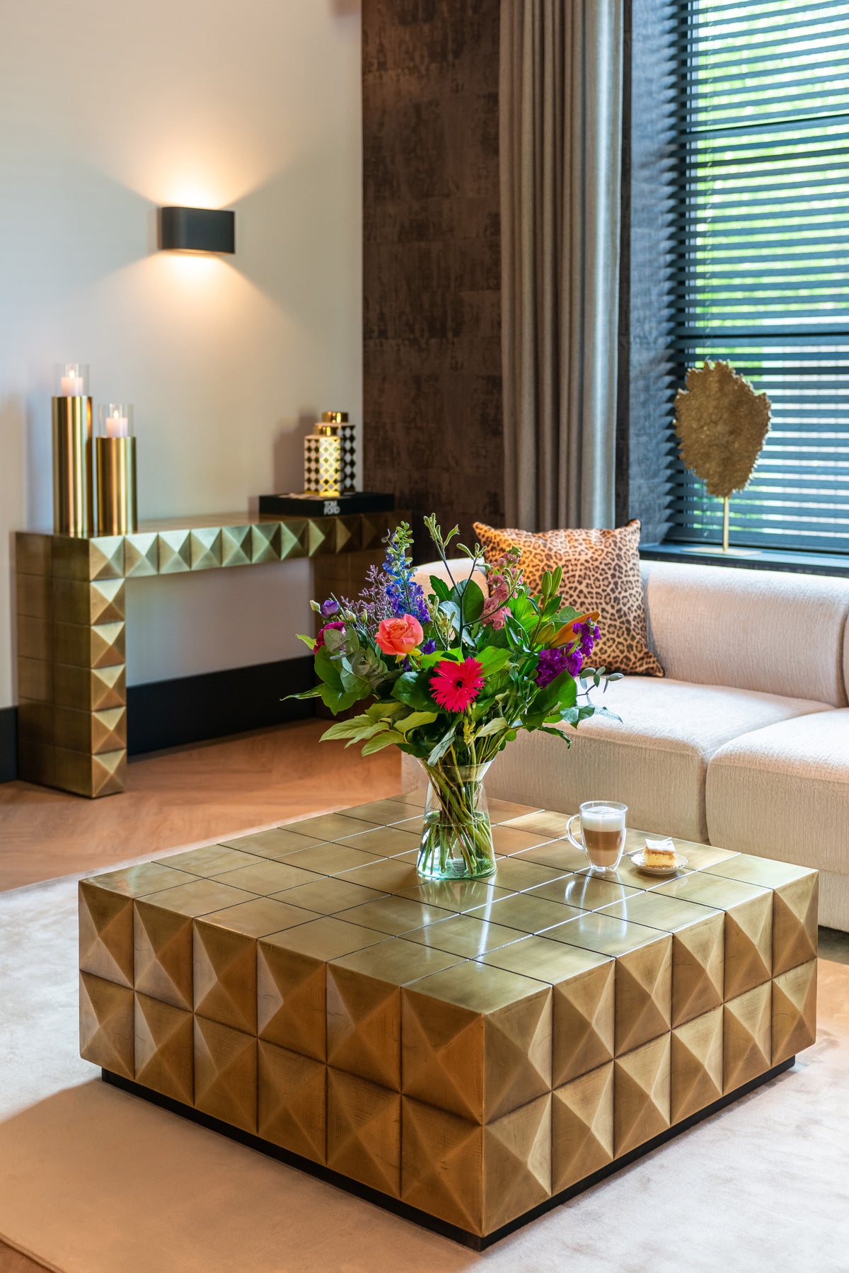 Salontafel Collada brushed gold