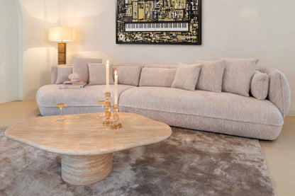 Salontafel Fictus beige metaal