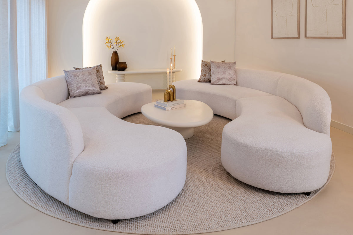 Salontafel Bloomstone wit mdf in een interieur