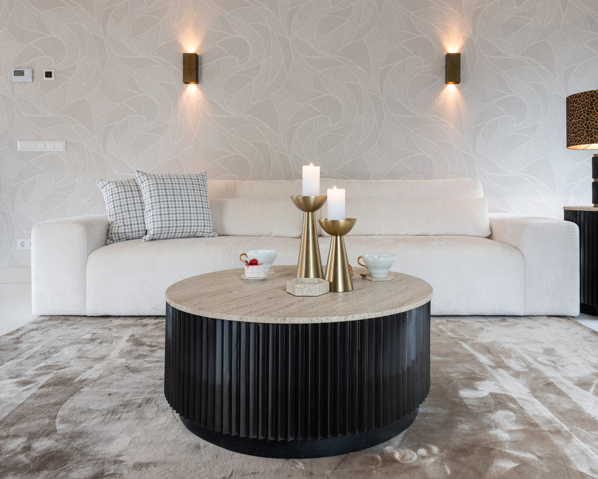 Salontafel Hampton 90ø travertin