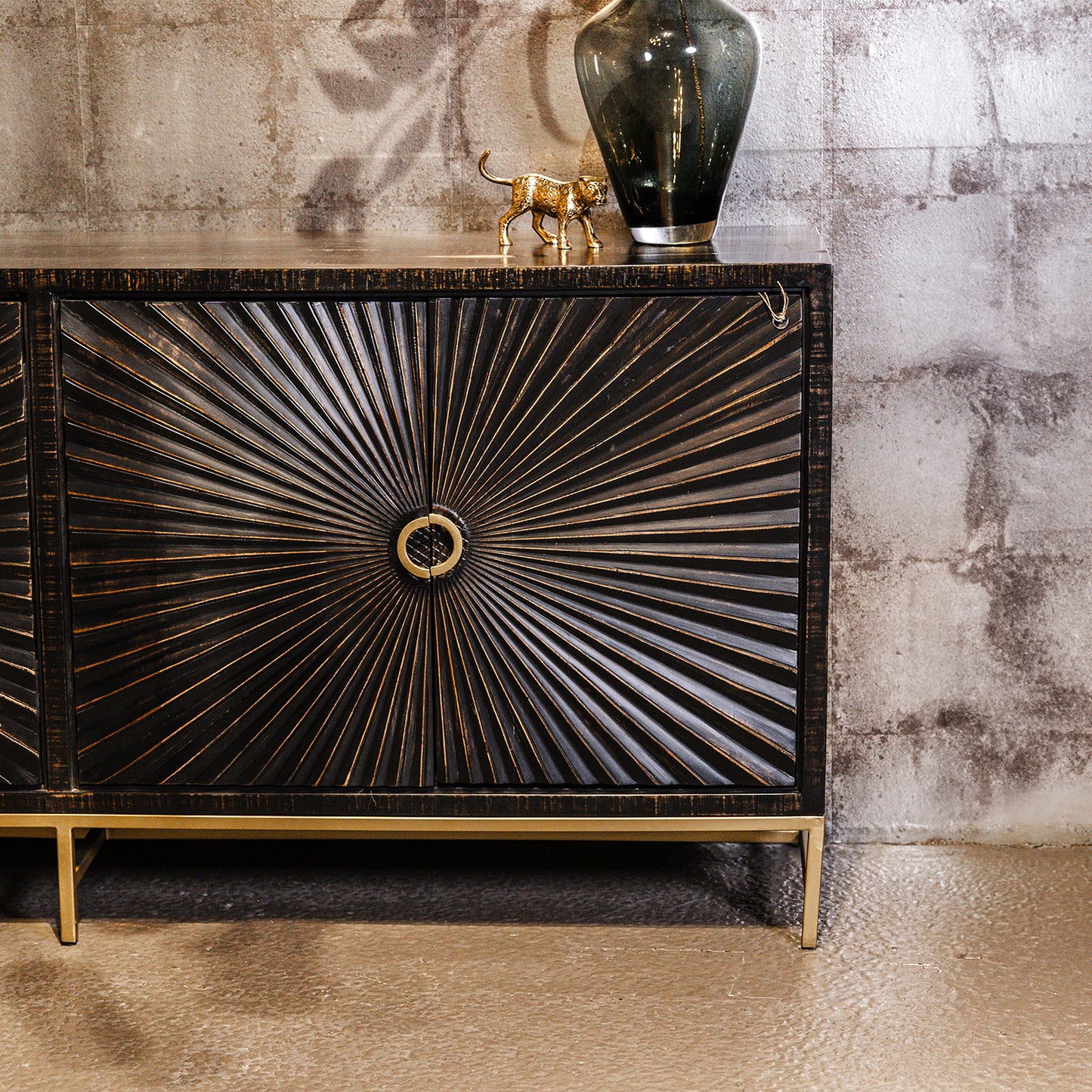 Dressoir Serina | Zwart Metaal