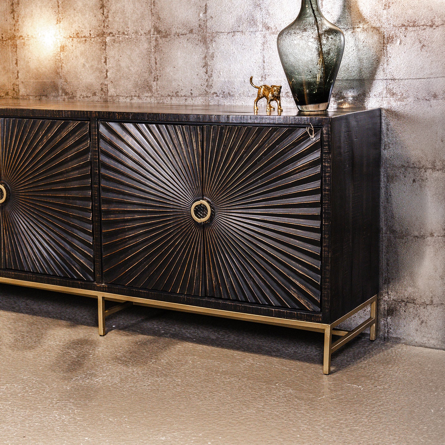 Dressoir Serina | Zwart Metaal