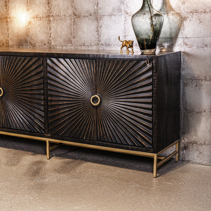 Dressoir Serina | Zwart Metaal