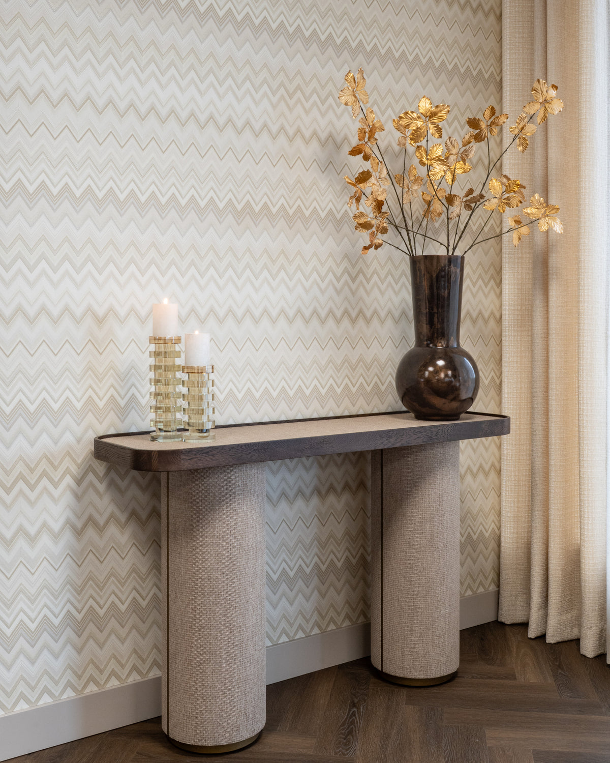 Sidetable Willox beige eikenhout