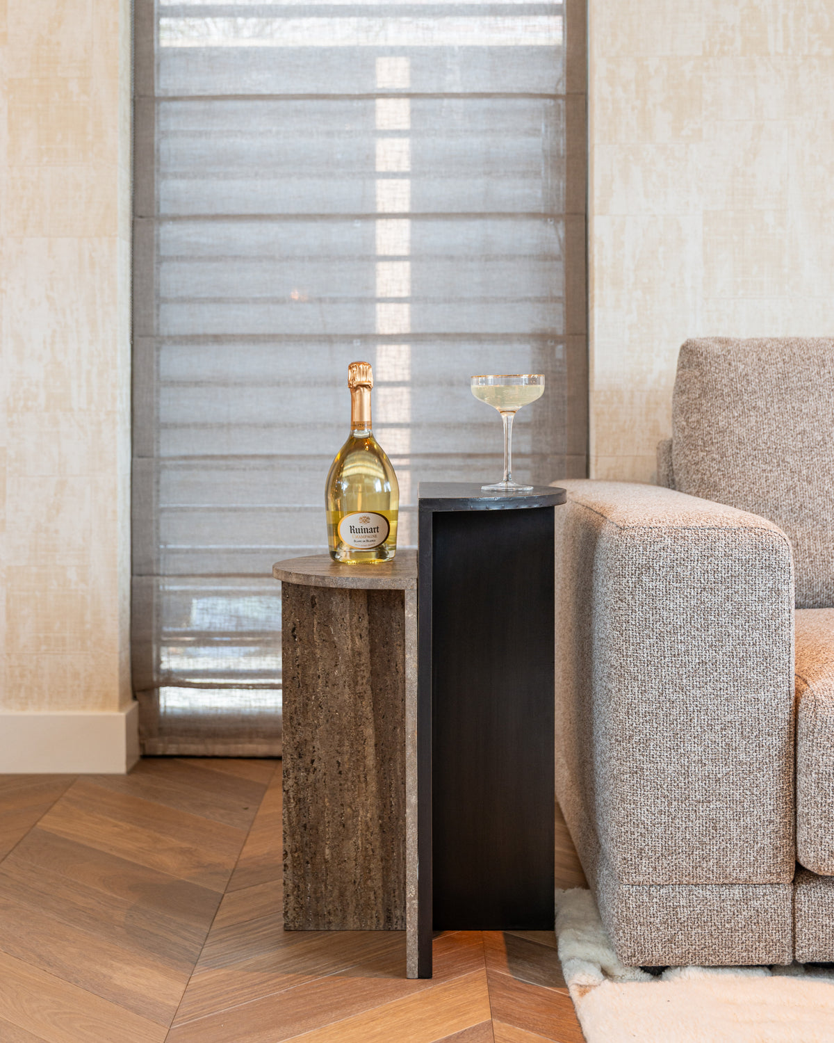 Bijzettafel Russo bruin mdf