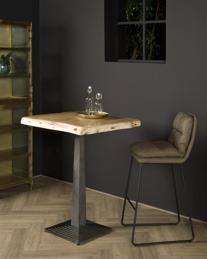 Horeca Bartafel Bistro | Naturel Acaciahout — Vooraanzicht - sfeer