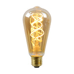 Lichtbron ST64 | LED Dimbaar | Filament Bol Ø6,4 | Glas