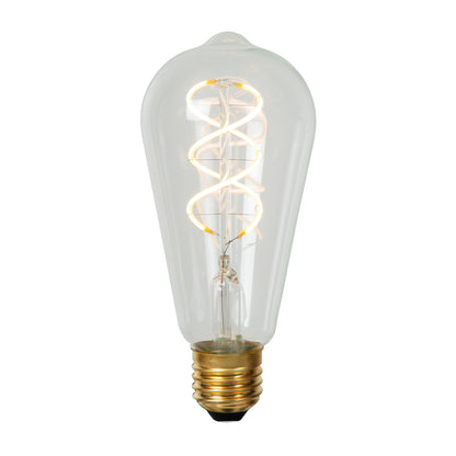Lichtbron ST64 | LED Dimbaar | Filament Bol Ø6,4 | Transparant Glas
