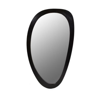 Spiegel Lou zwart glas 118 cm, vooraanzicht op witte achtergrond