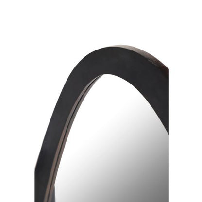 Spiegel Lou zwart glas 118 cm, detail van het materiaal