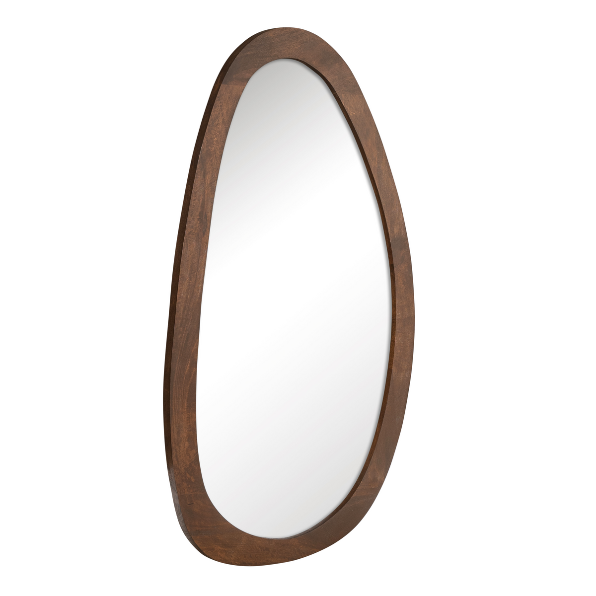 Spiegel Lou bruin glas 118 cm, zijaanzicht op witte achtergrond