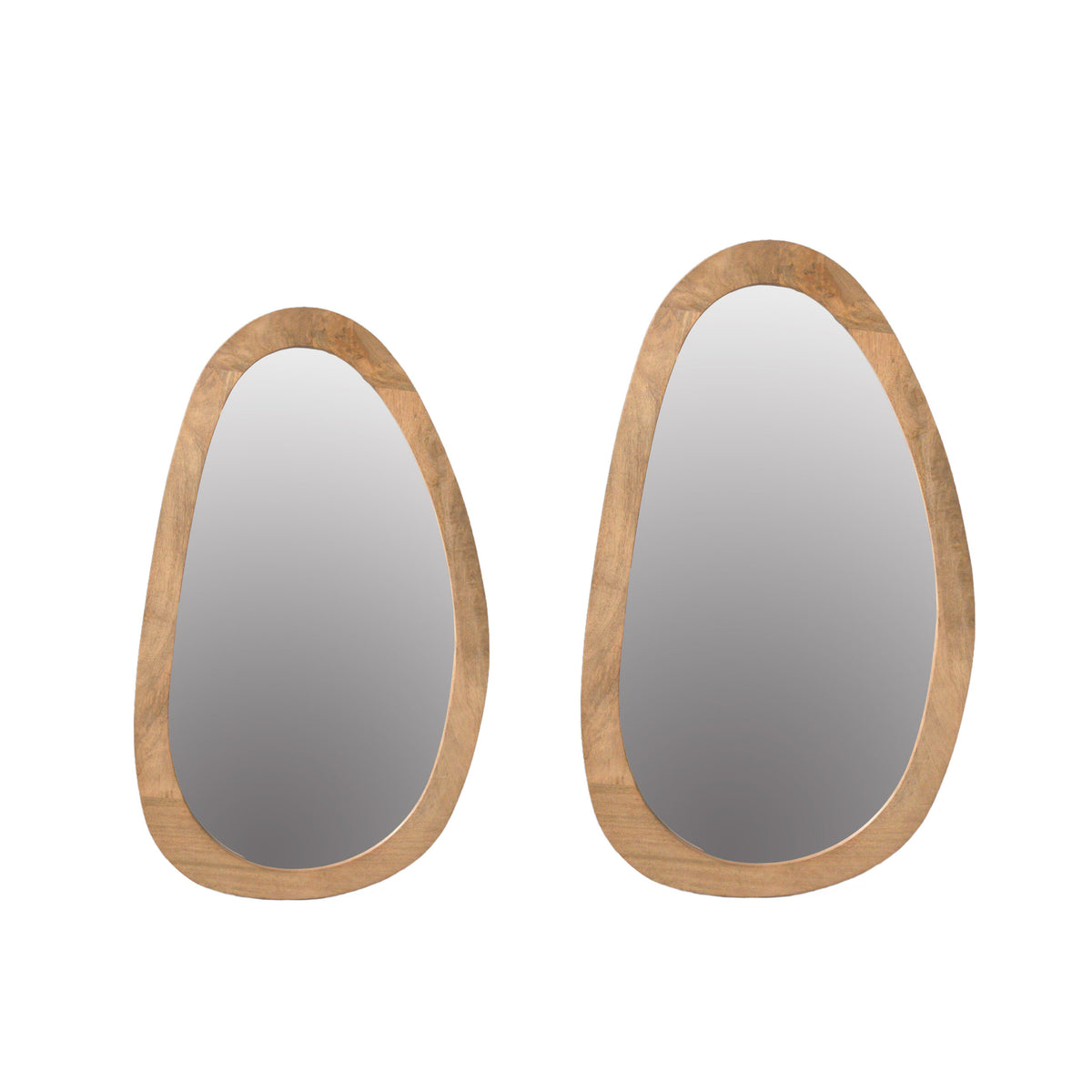Spiegel Lou naturel glas 118 cm, vooraanzicht op witte achtergrond