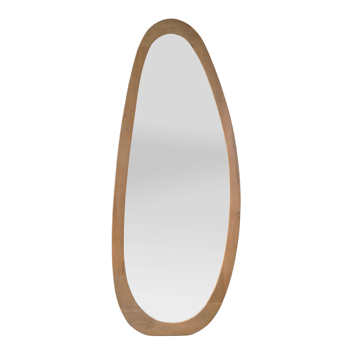 Spiegel Lou naturel glas 70 cm, vooraanzicht op witte achtergrond
