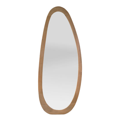 Spiegel Lou naturel glas 70 cm, vooraanzicht op witte achtergrond