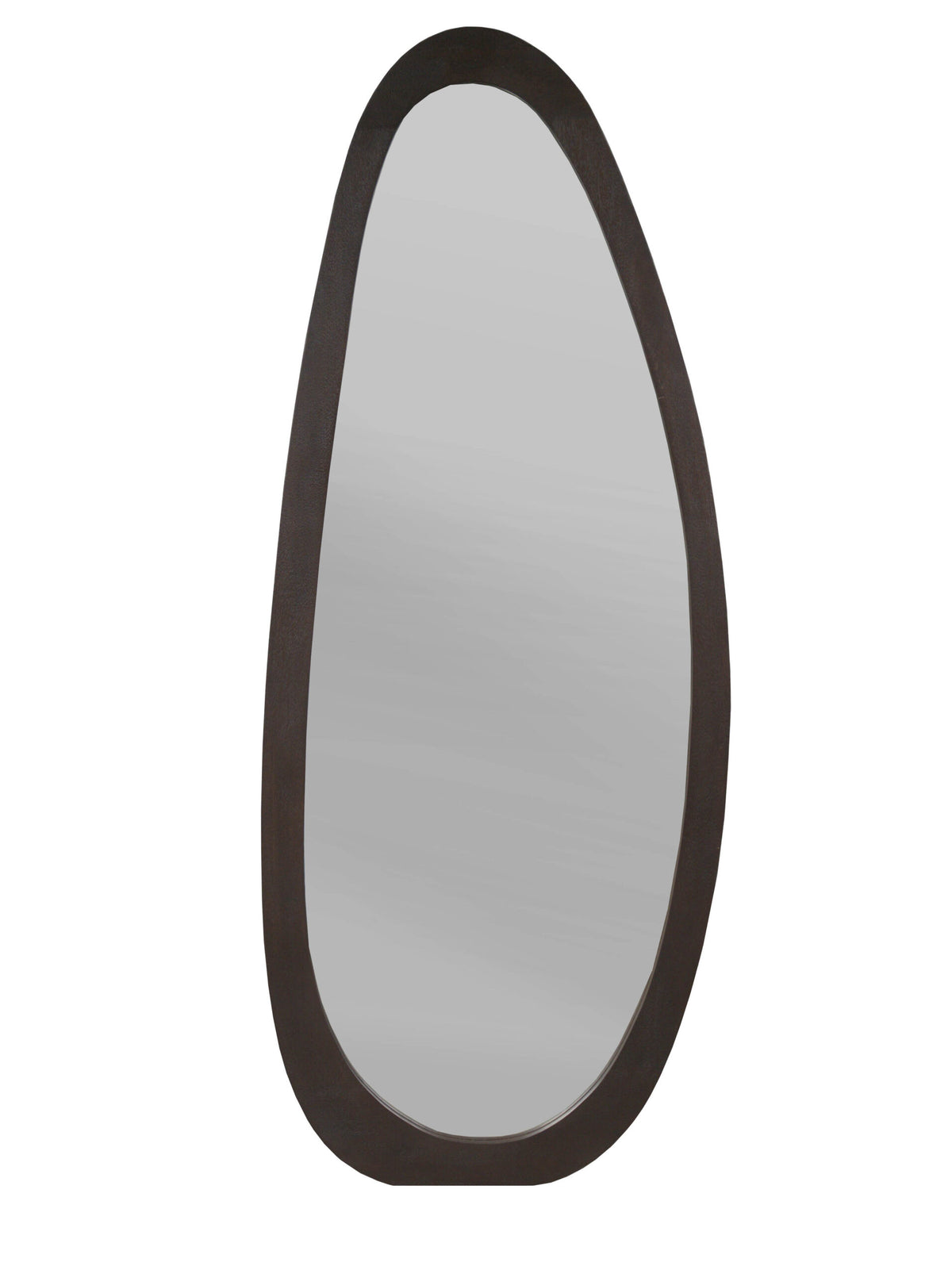 Spiegel Lou bruin glas 70 cm, vooraanzicht op witte achtergrond