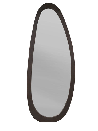 Spiegel Lou bruin glas 70 cm, vooraanzicht op witte achtergrond