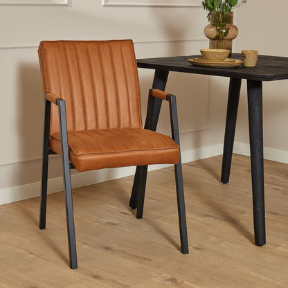 Eetkamerstoel Tivoli met arm | Cognac