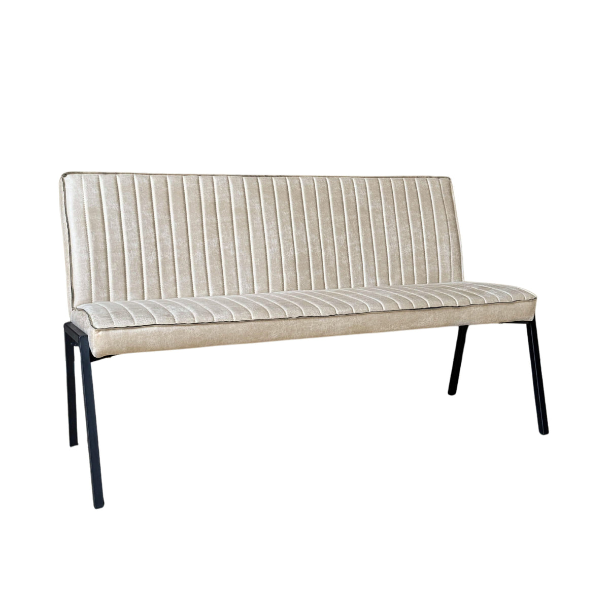Eetkamerbank Tivoli | Bull Beige — Zijaanzicht - witfoto