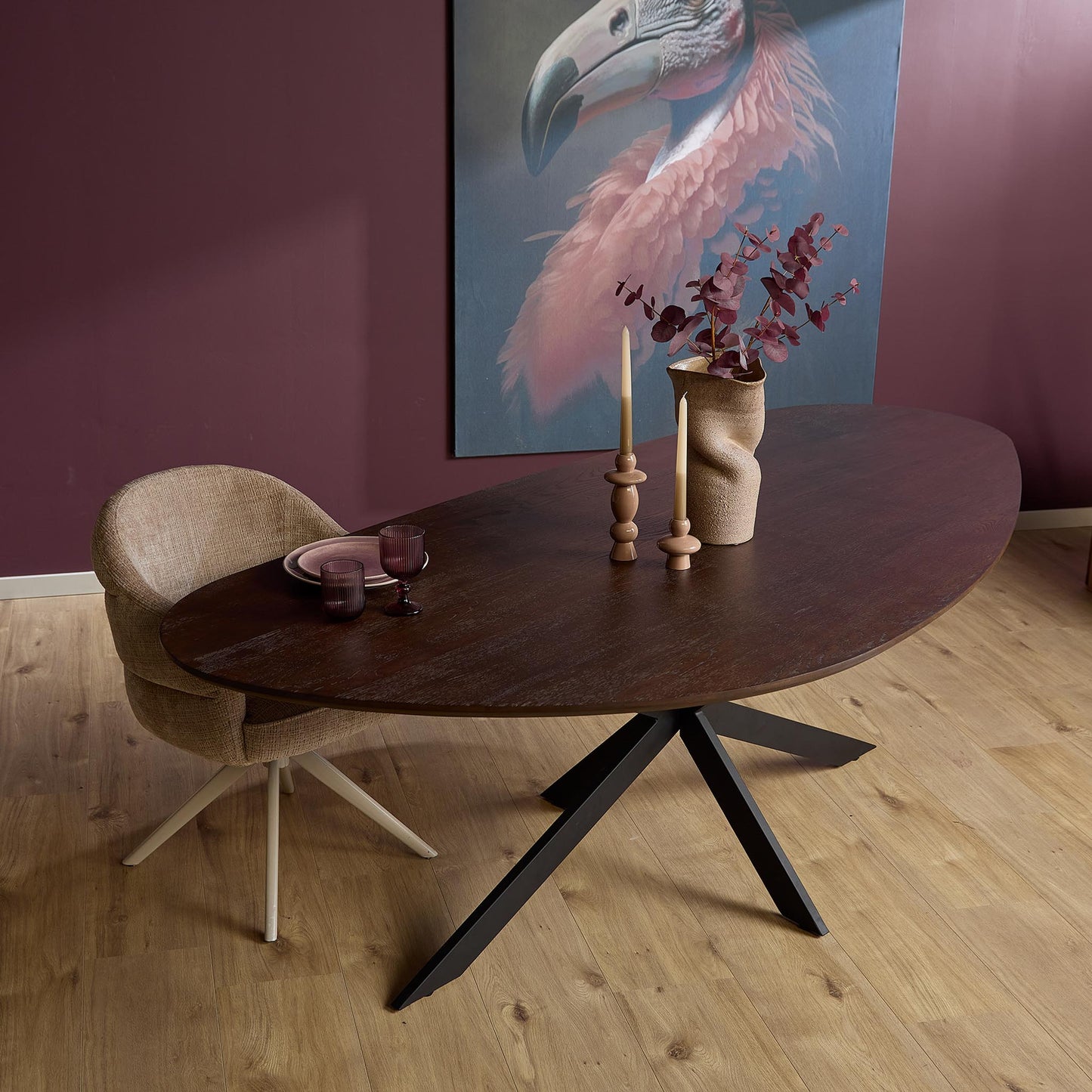 Eettafel Cloud | Organisch | Bruin Eikenhout
