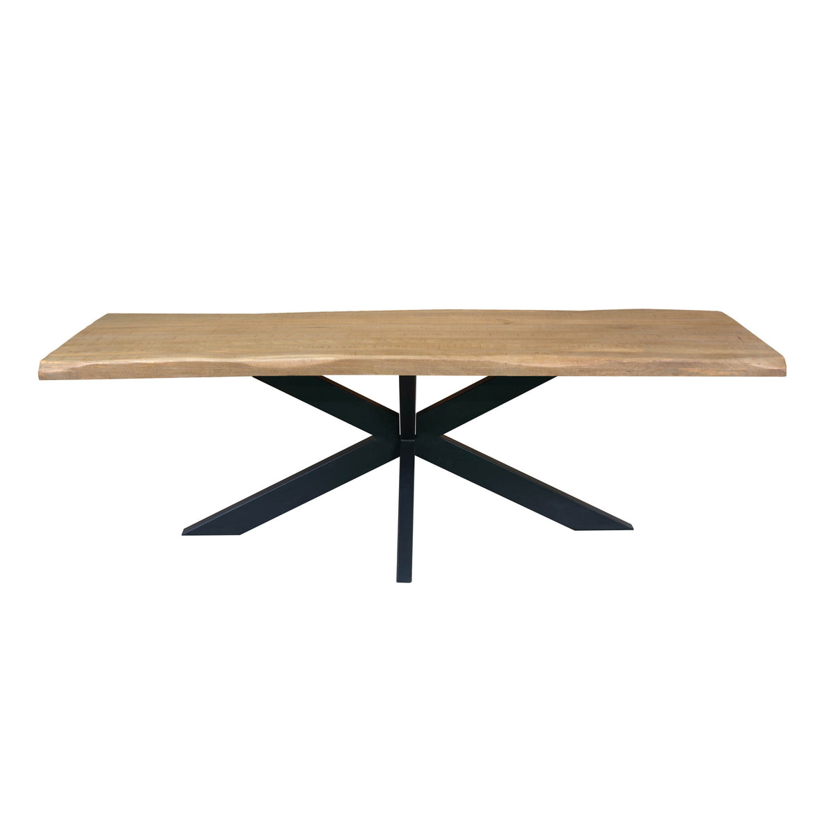 Boomstamtafel Dakota | Naturel Mangohout — Zijaanzicht - witfoto