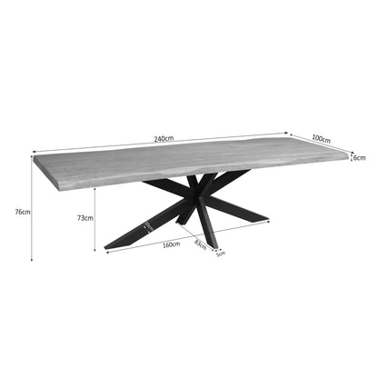 Boomstamtafel Dakota | Naturel Mangohout
