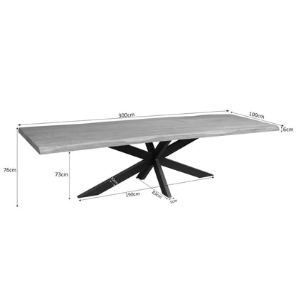 Boomstamtafel Dakota | Naturel Mangohout