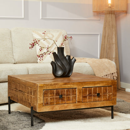 Salontafel Brandy | Mangohout — Vooraanzicht - sfeer