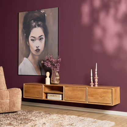 TV-Meubel Ambiance | Zwevend | Naturel Mango