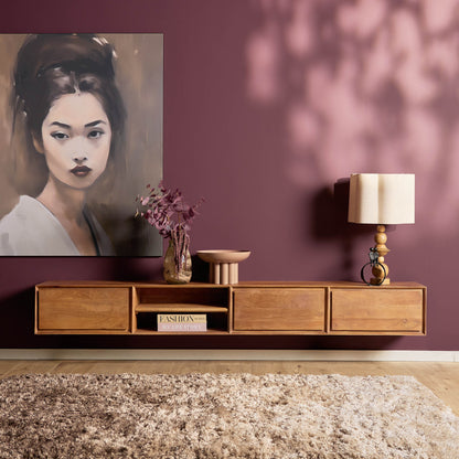 TV-Meubel Ambiance | Zwevend | Naturel Mango