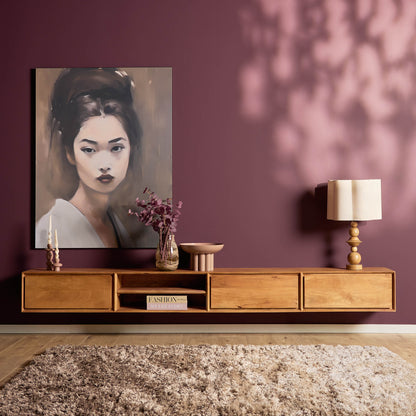 TV-Meubel Ambiance | Zwevend | Naturel Mango