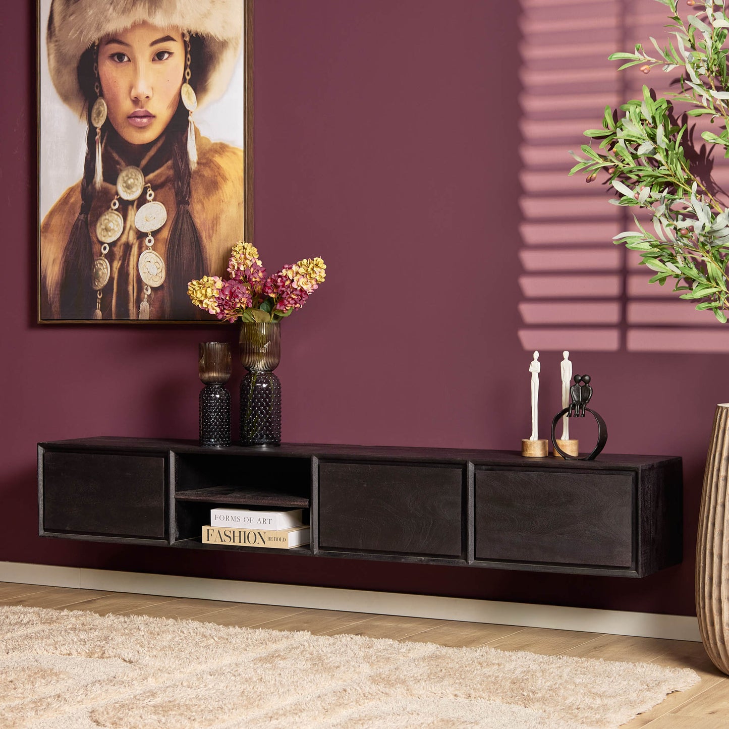 TV-Meubel Ambiance | Zwevend | Black