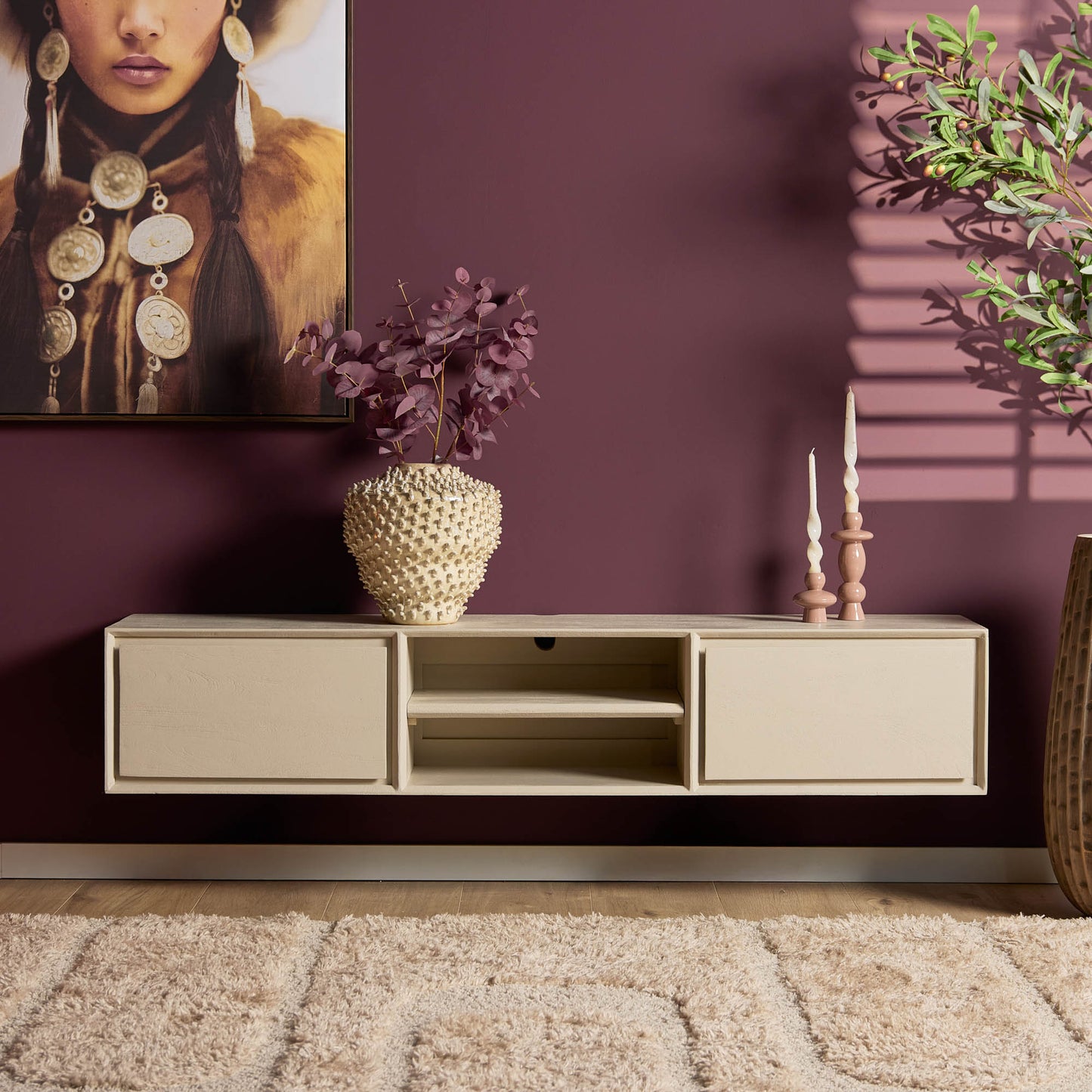 TV-Meubel Ambiance | Zwevend | Zand