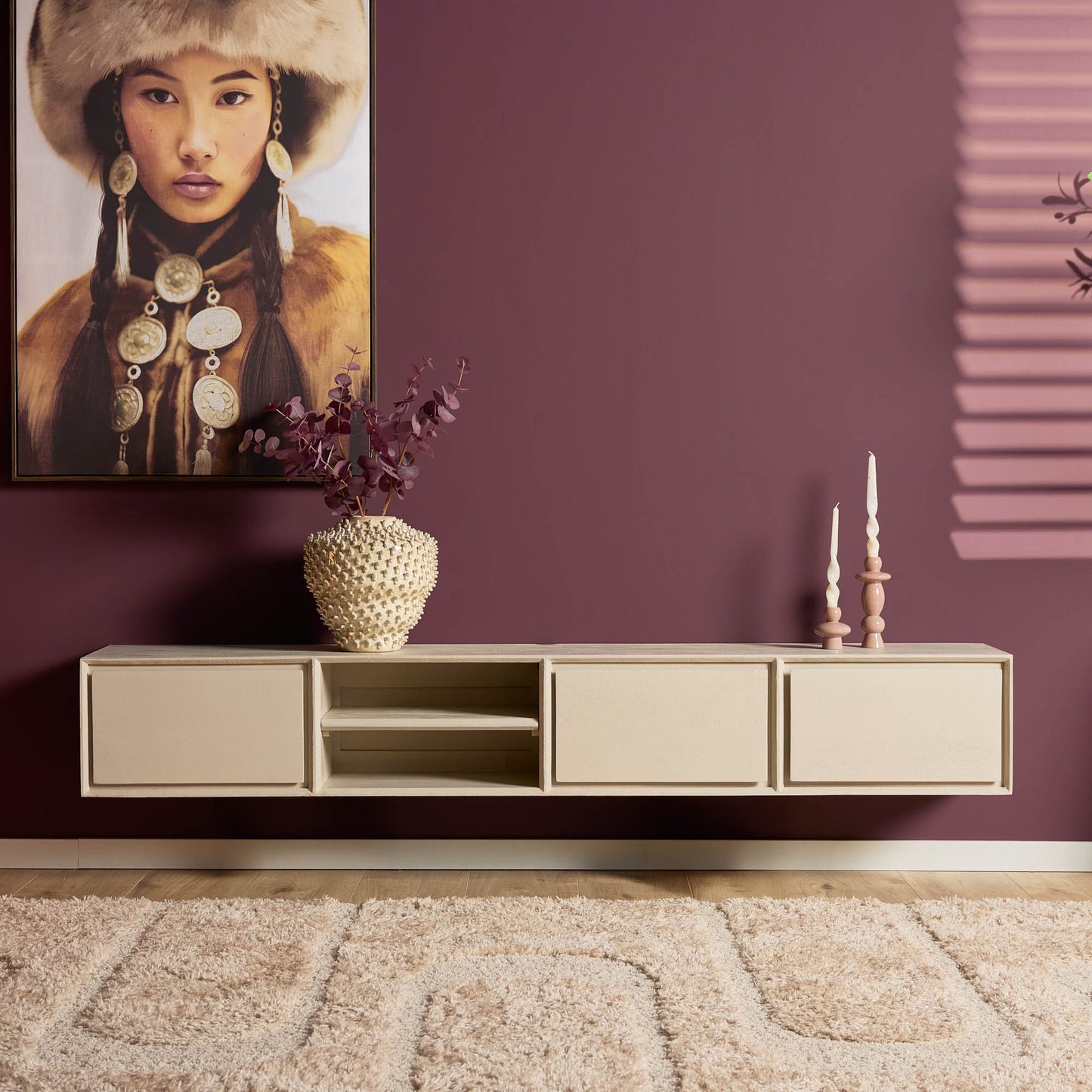 TV-Meubel Ambiance | Zwevend | Zand