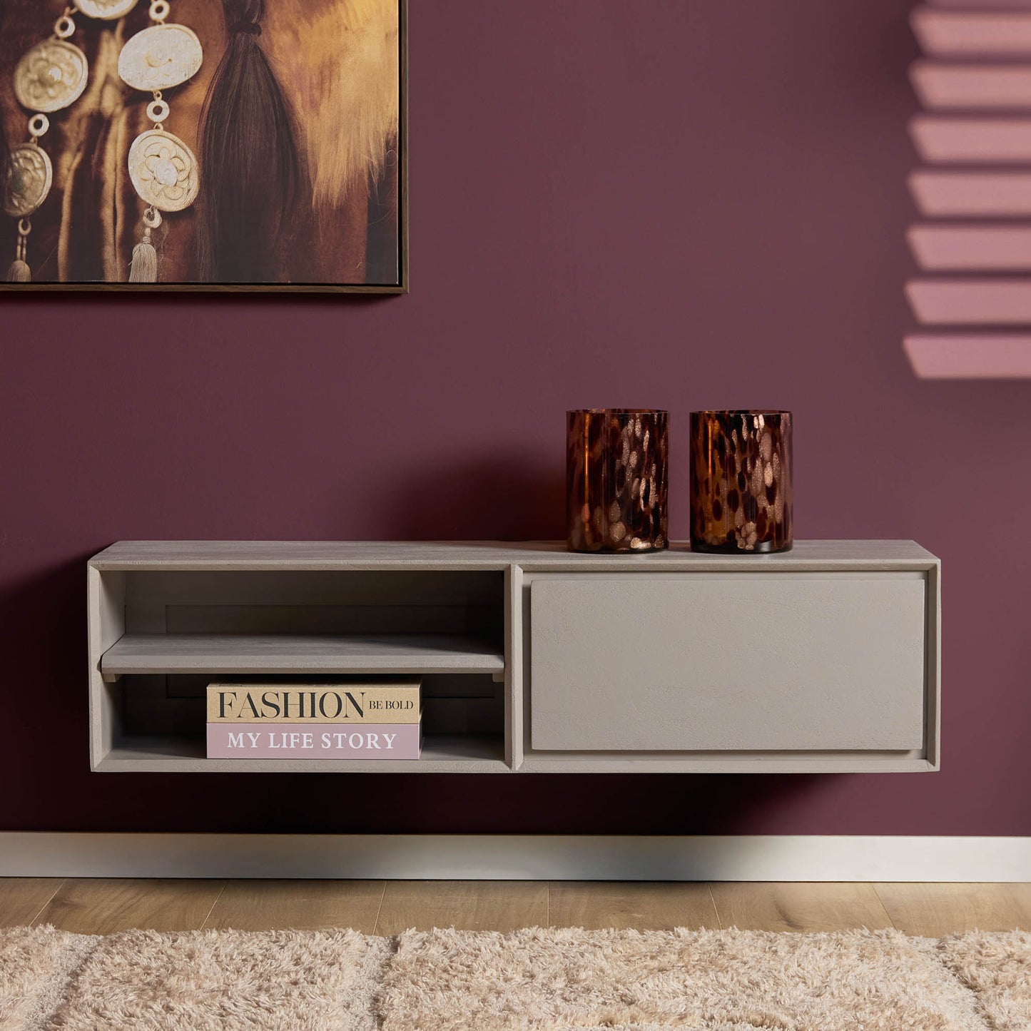 TV-Meubel Ambiance | Zwevend | Taupe