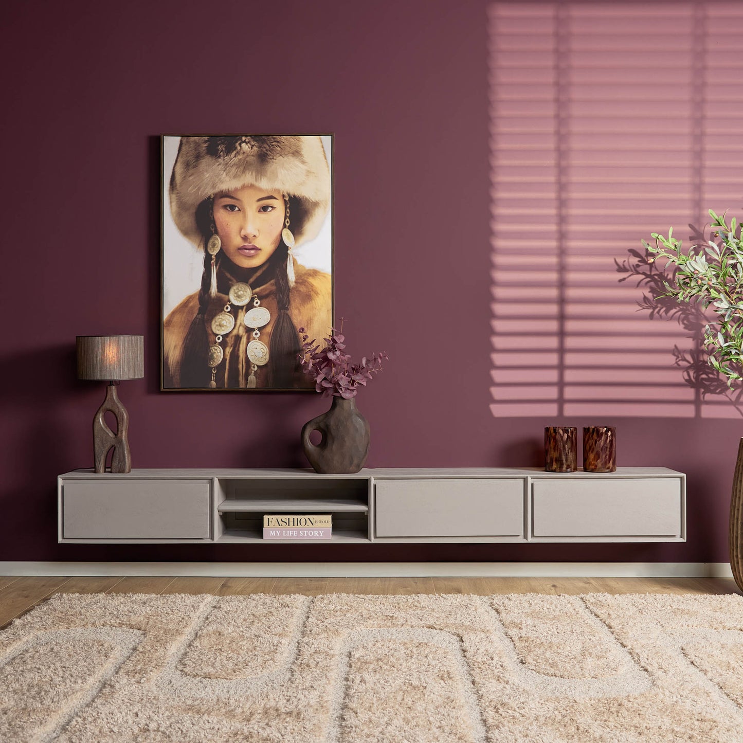 TV-Meubel Ambiance | Zwevend | Taupe