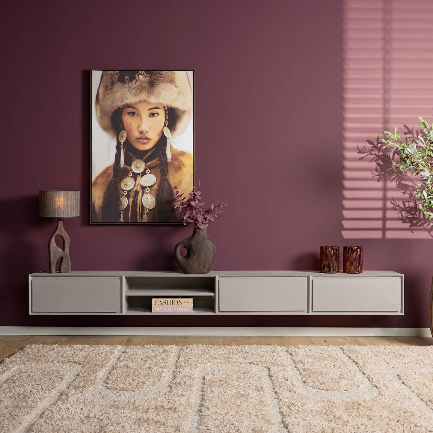 TV-Meubel Ambiance | Zwevend | Taupe