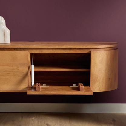 TV-Meubel Excellence | Zwevend & Pootjes | Naturel