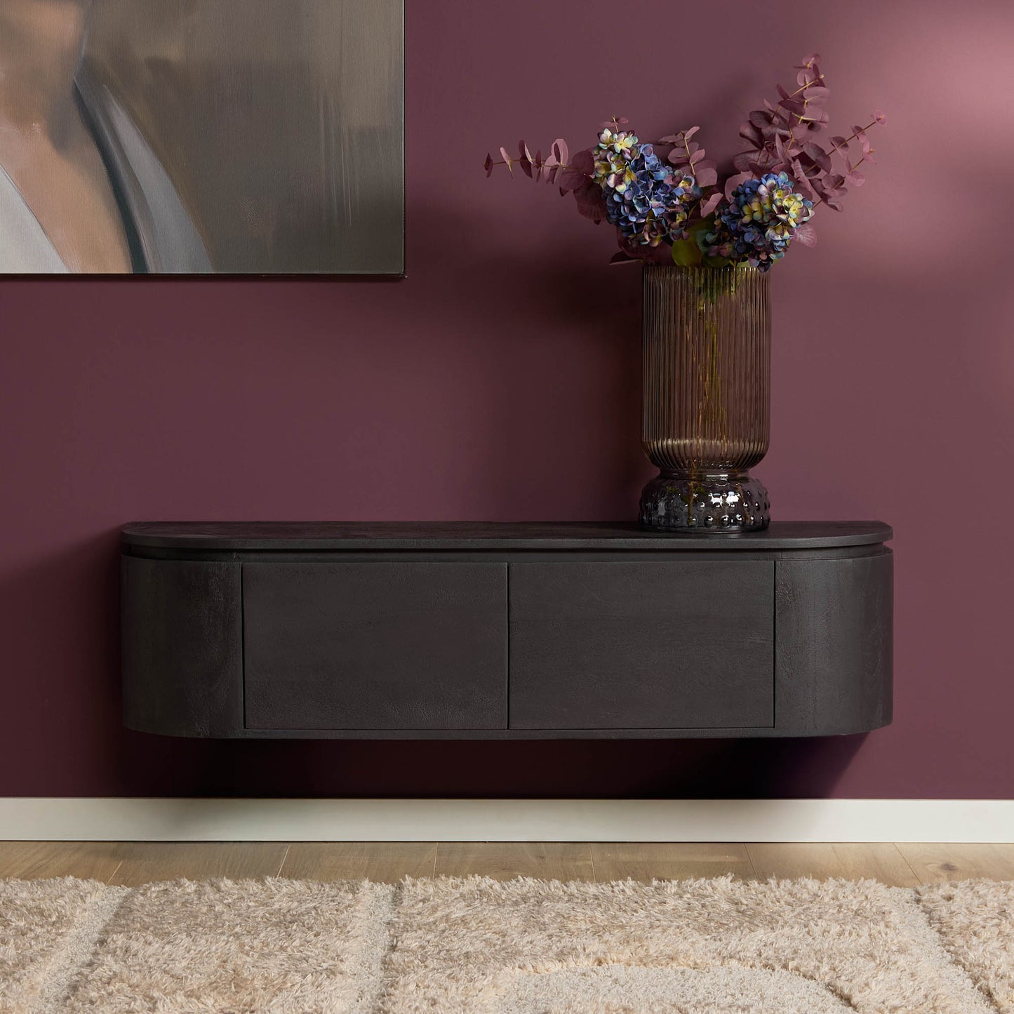 TV-Meubel Excellence | Zwevend & Pootjes | Black