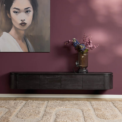 TV-Meubel Excellence | Zwevend & Pootjes | Black