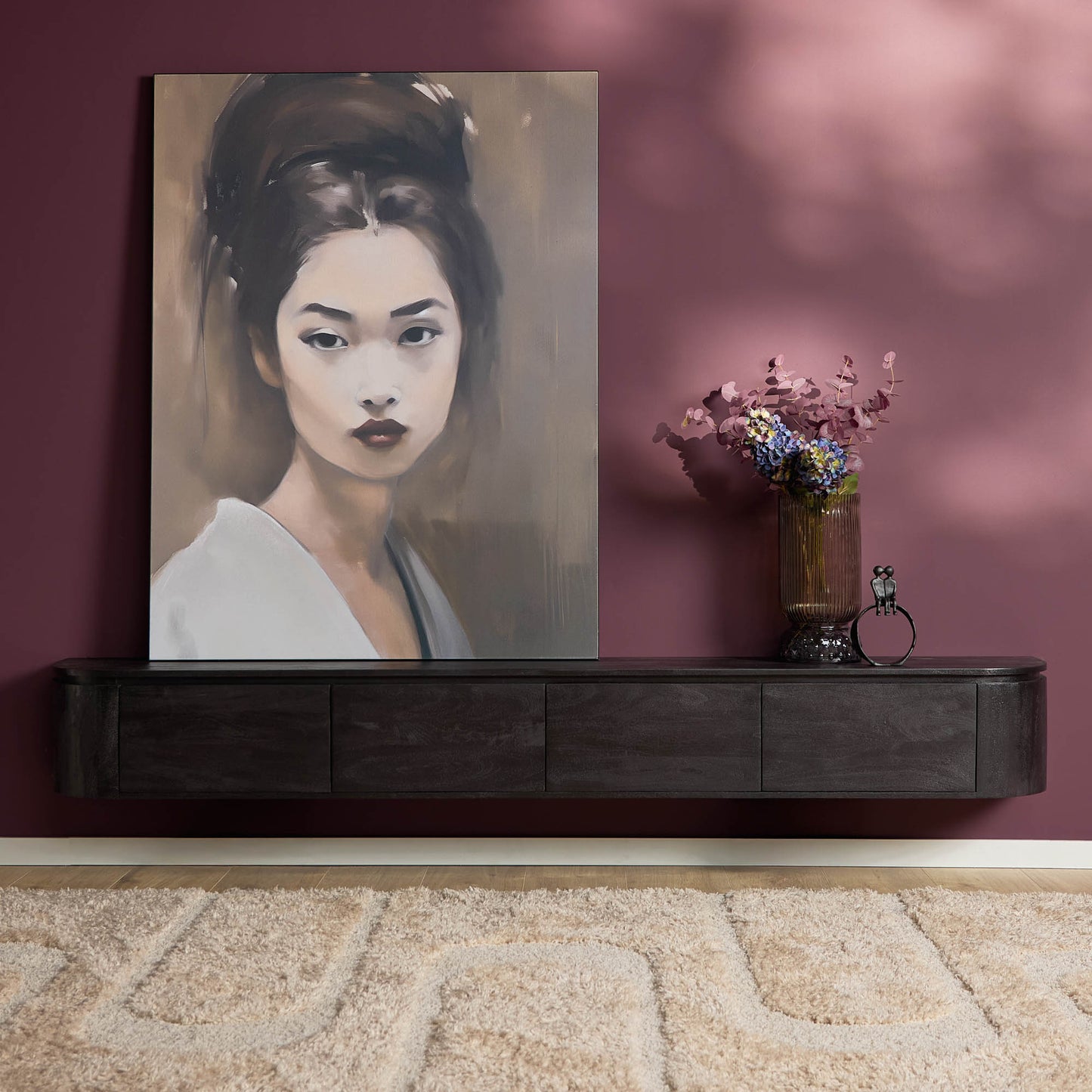 TV-Meubel Excellence | Zwevend & Pootjes | Black