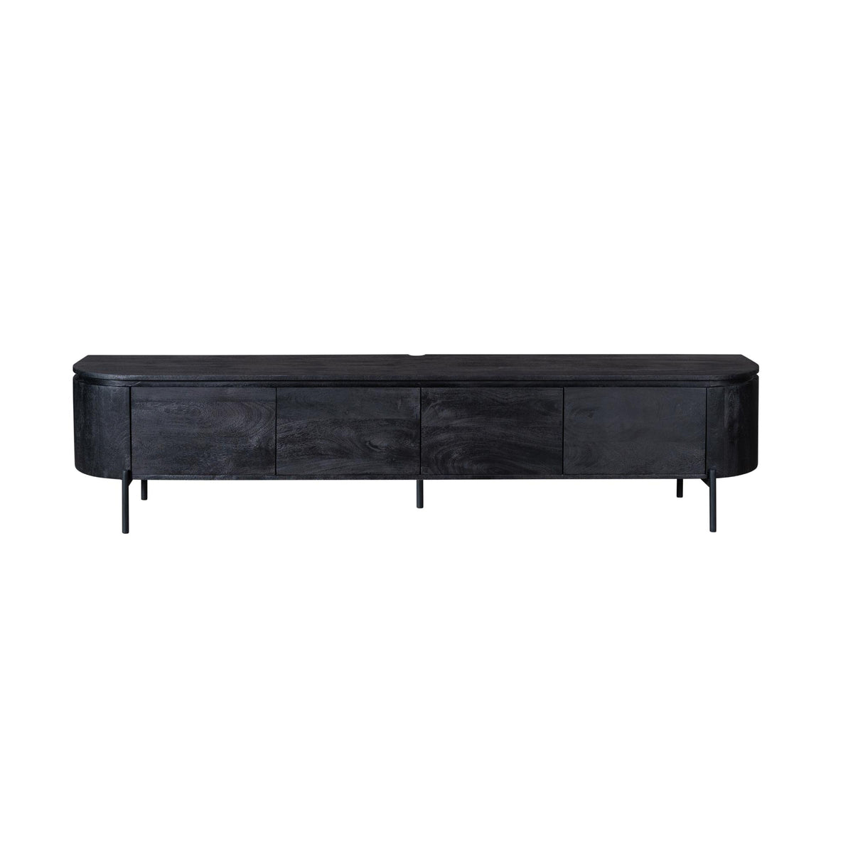 TV-Meubel Excellent zwevend & pootjes black, vooraanzicht op witte achtergrond