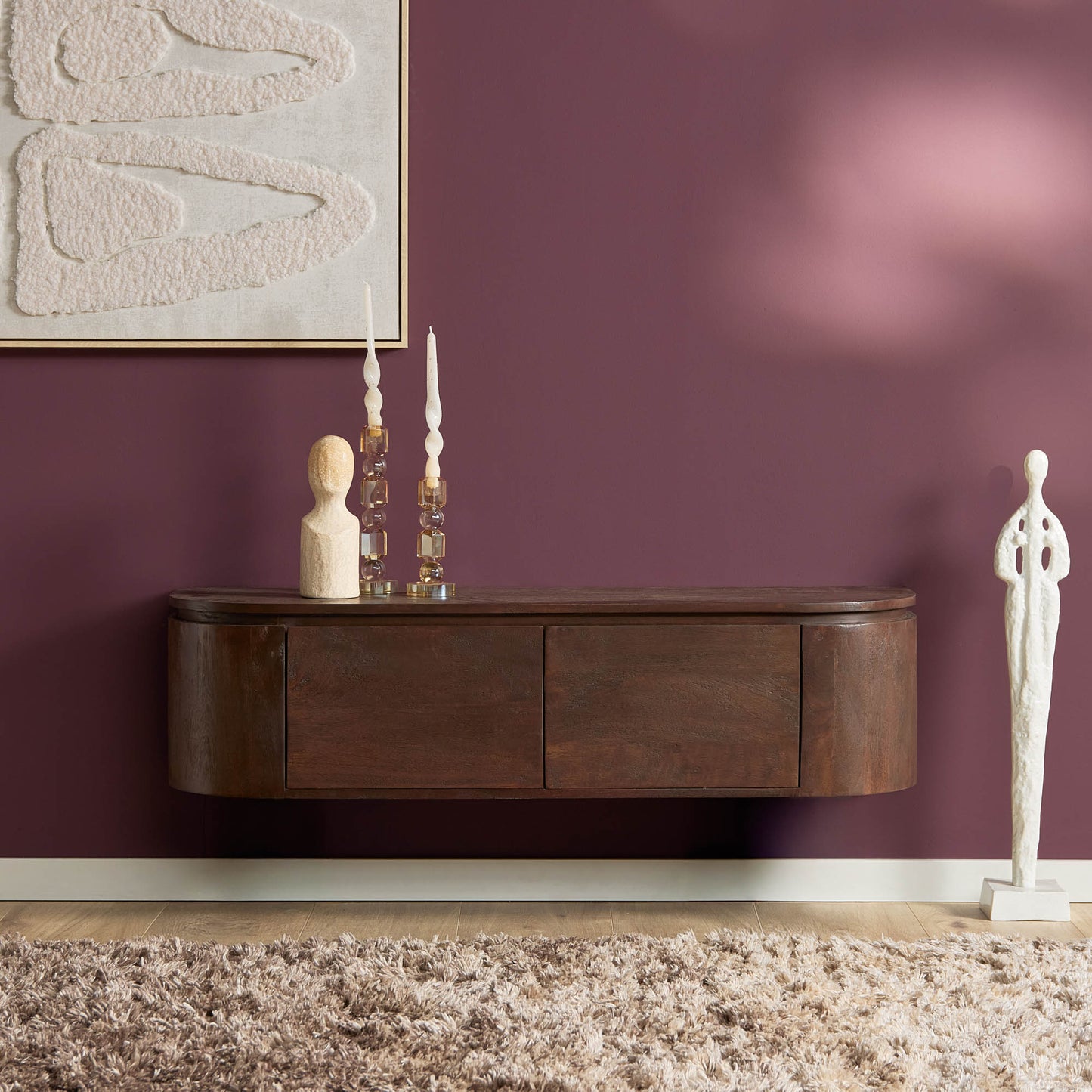 TV-Meubel Excellence | Zwevend & Pootjes | Brown