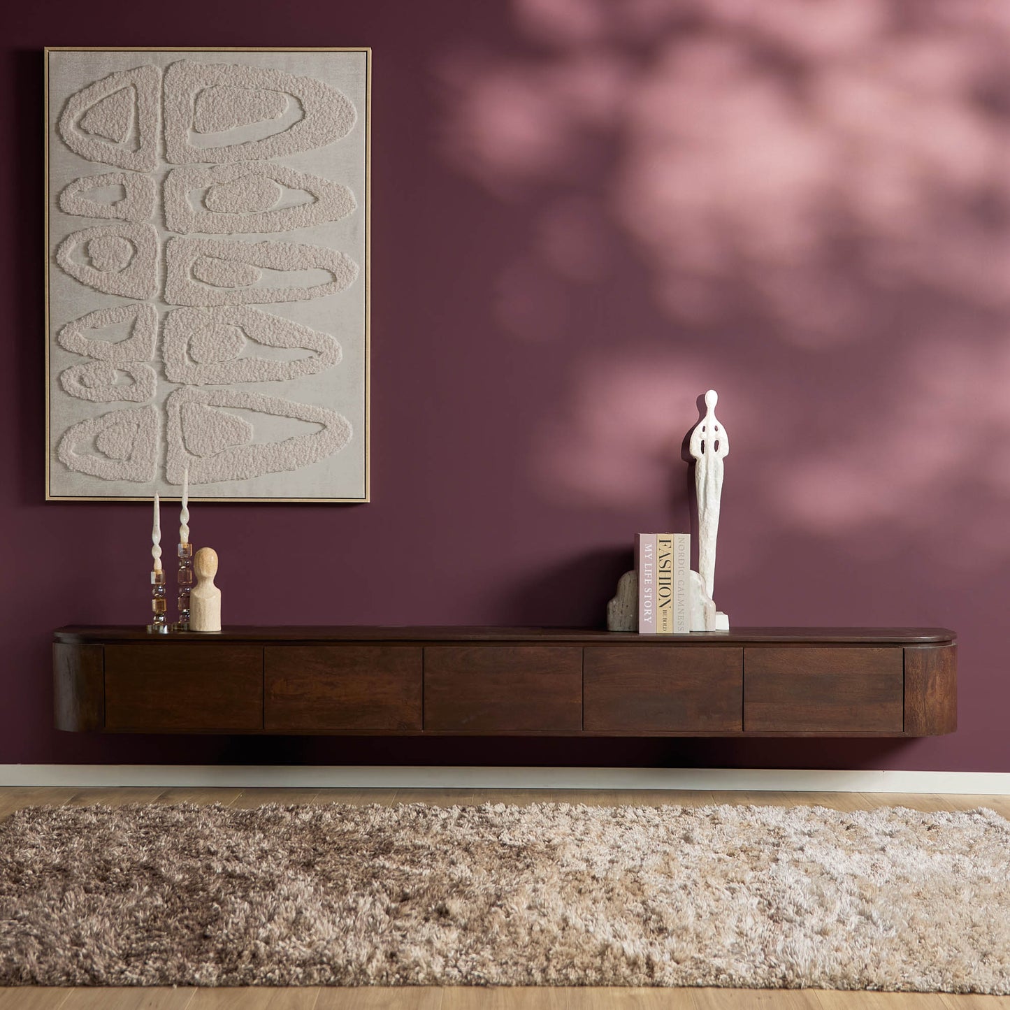 TV-Meubel Excellence | Zwevend & Pootjes | Brown