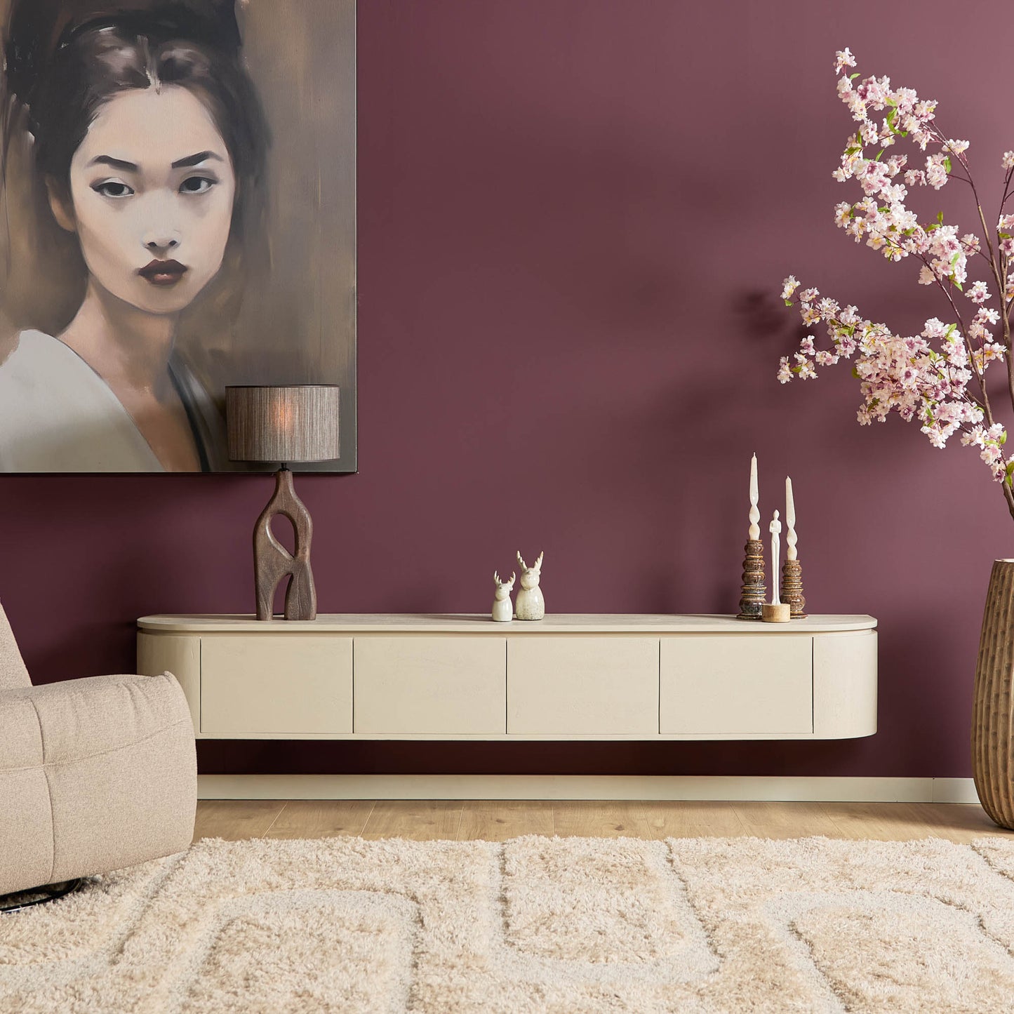 TV-Meubel Excellence | Zwevend & Pootjes | Sand