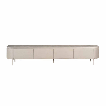 TV-Meubel Excellent zwevend & pootjes taupe, vooraanzicht op witte achtergrond