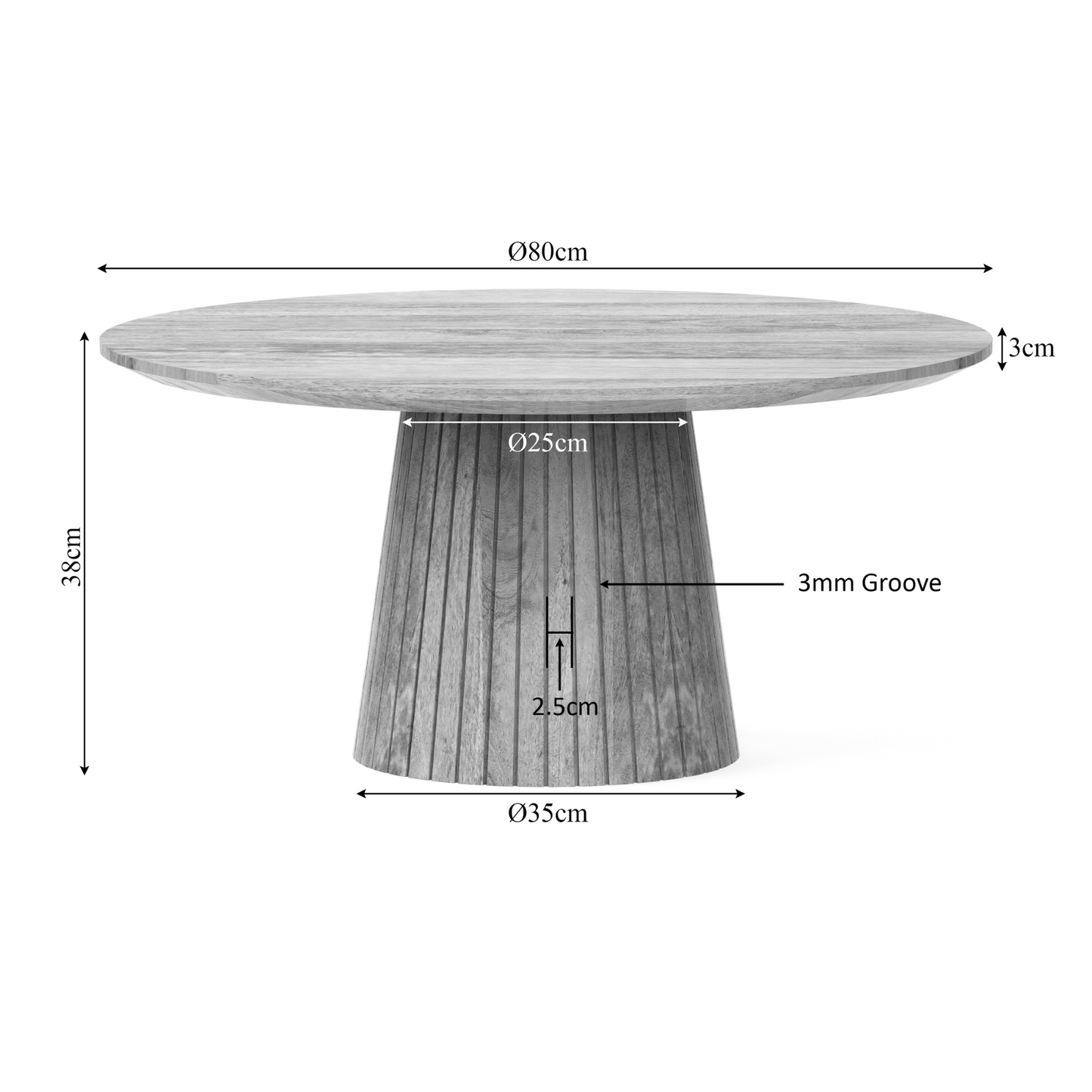 Salontafel Solana | Naturel Mangohout