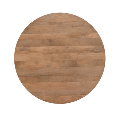 Eettafel Solana | Naturel Mangohout — Vooraanzicht - witfoto