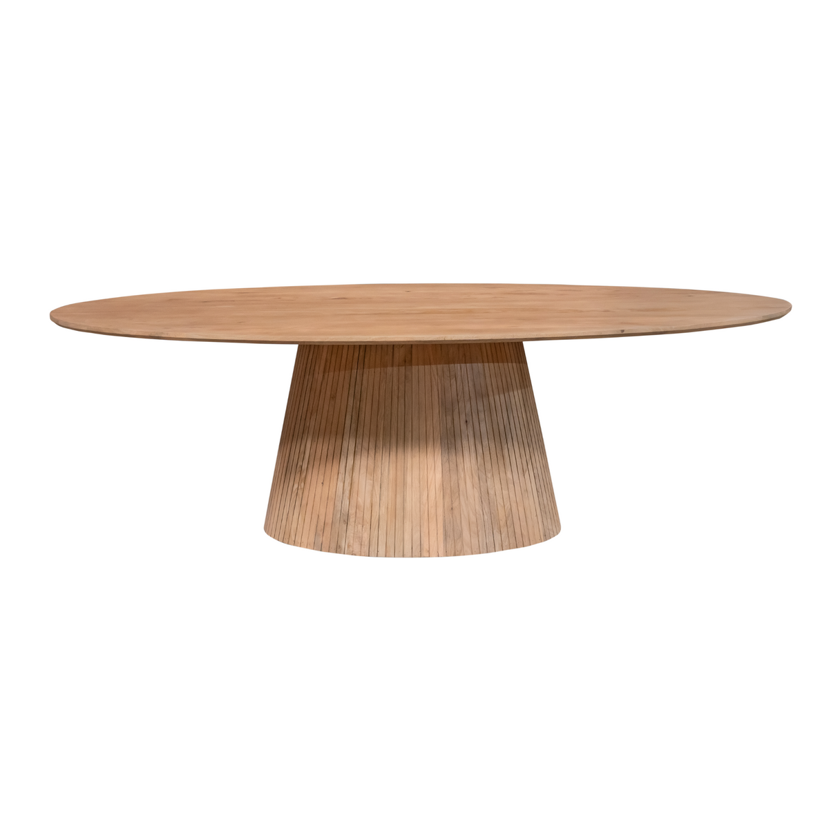 Eettafel Solana | Naturel Mangohout — Vooraanzicht - witfoto